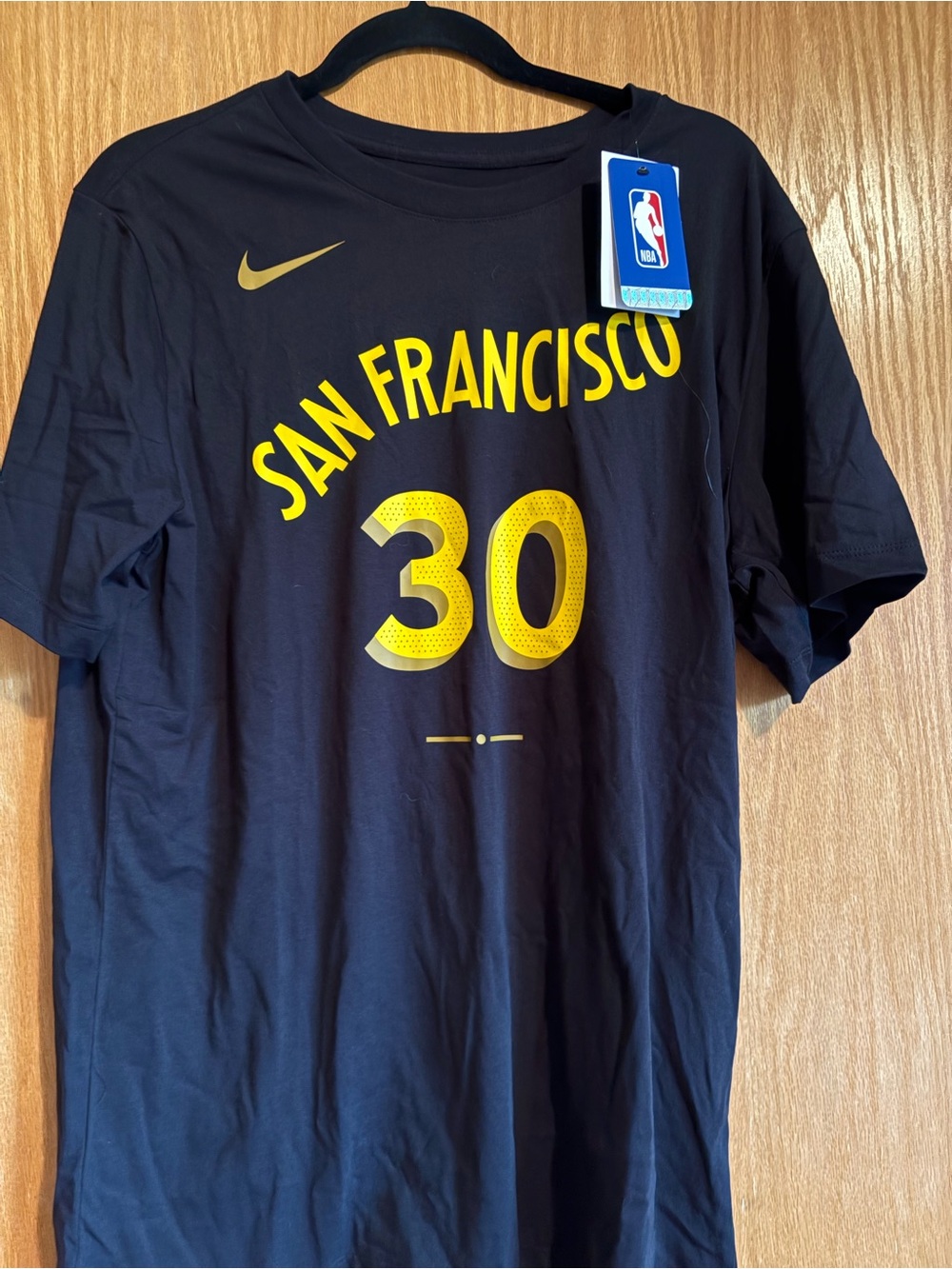 Nike Black San Francisco 30 Curry Graphic Tee in Yellow
